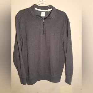 Dockers Men's Dark Gray Zip-Up Sweater
